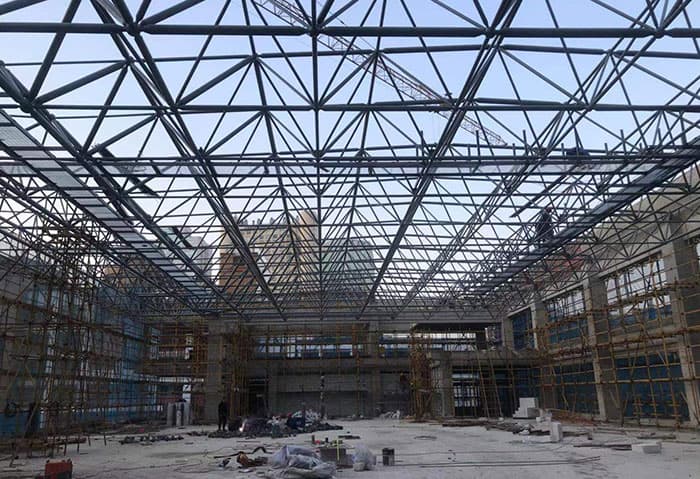 金山加油站网架加工